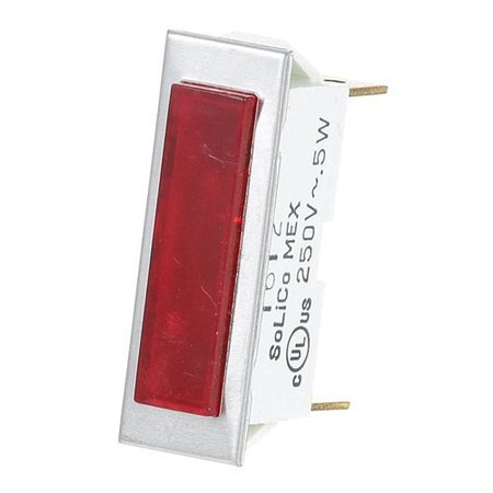 MIDDLEBY Signal Light 3/8" X 1-5/16" Red 250V 1523B8713